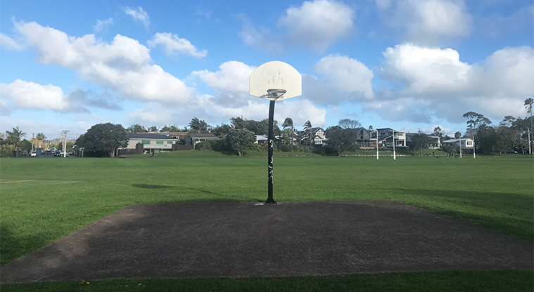 Cox's Bay Reserve - Basketball hoop.