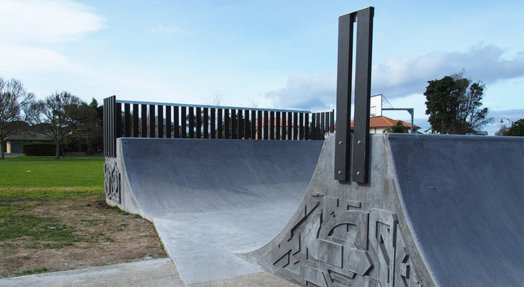 Jack Pringle Sports Park - A section of the skate park. Photo credit: Tracey Hodder.