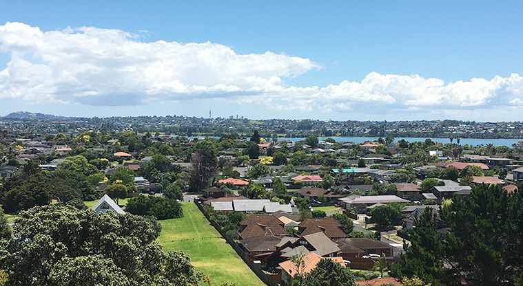 Ōhuiarangi / Pigeon Mountain - View looking across to the central city.