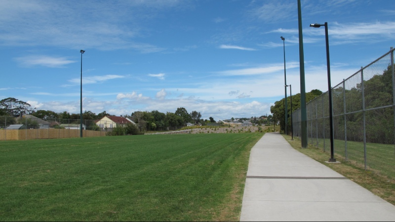 Alan Wood Reserve Path - The western end of the park.