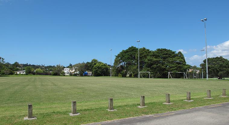 Greenhithe East Path - Greenhithe War Memorial Park sports field