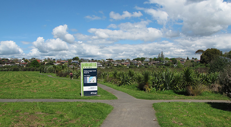 Half Moon Bay to Wakaaranga Creek Path – Wakaaranga Creek Reserve.