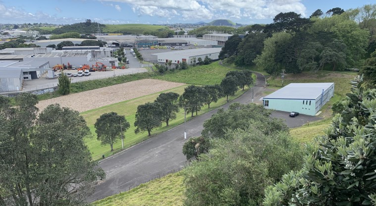 Ōtāhuhu / Mt Richmond Path - View back towards Mutukaroa / Hamilins Hill and Maungarei / Mt Wellington.