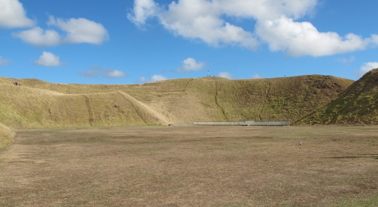 Maungarei / Mt Wellington Path – Flat area on top of the water reservoir.