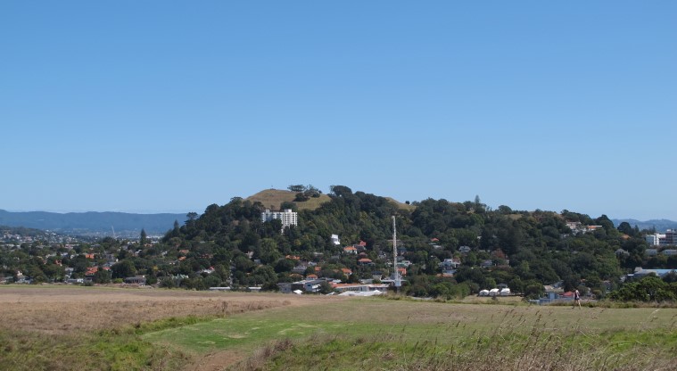 Ōhinerau / Mt Hobson Path - Views to Maungawhau / Mt Eden.