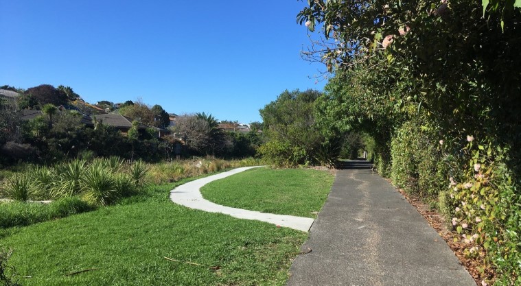 Stanmore Bay Path – One of the side paths that splits off from the main track.