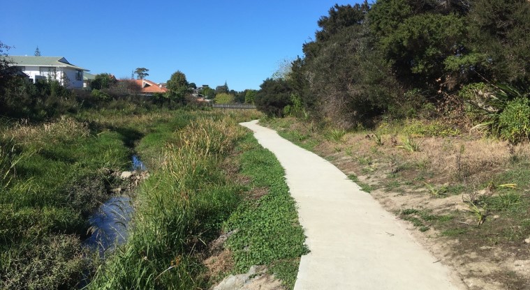 Stanmore Bay Path – Stroll alongside the restored stream.
