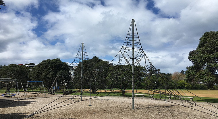 Whangaparāoa Path - Stanmore Bay Beach playground.